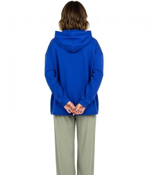 ZEGY Damen Hoodie Kapuzen-Pullover mit V&ouml;gel-Verzierungen Baumwoll-Pullover Sweater 1074 Blau