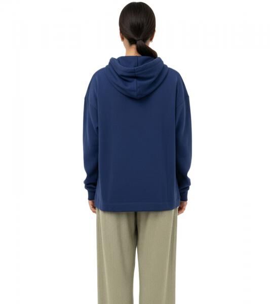 ZEGY Damen Hoodie Kapuzen-Pullover mit V&ouml;gel-Verzierungen Baumwoll-Pullover Sweater 1074 Navy