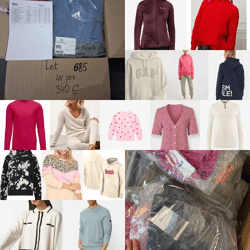340 € Mix Markenpullover, Lot Nr. 685, 40 Stück, Kundenretouren Kategorie A/B/C, Damen und Herren