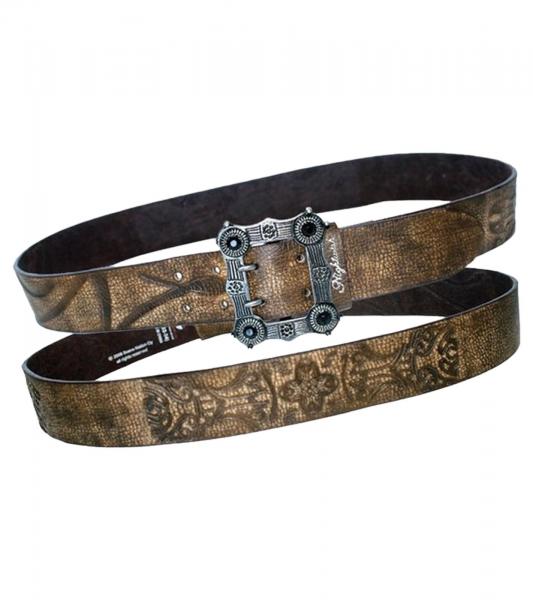 Nightwish G&uuml;rtel f&uuml;r Damen oder Herren Metal-Band Leder-G&uuml;rtel Freizeit-G&uuml;rtel 106.5cm BT603919NGH Braun