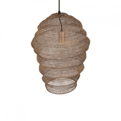 PTMD Hängeleuchte Miko S Messing 50 cm