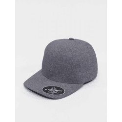 sportliche Flexfit Unisex Cap Straight Fit 152 g/m² Blau-Meliert