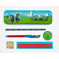 Super Mario - School set, 6 pieces
