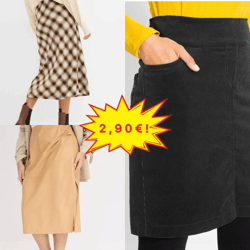 2,90 €/Stk. Mix Stock-Damenröcke, Kategorie A, Neuware, Größen 32–54, Herbst/Winter/Frühling