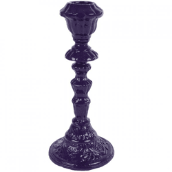 Kerzenleuchter Naomi Aluminium lila 18 cm