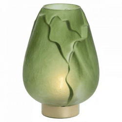 Light & Living Tischleuchte Ginny LED auf Batterie grün gold 27 cm