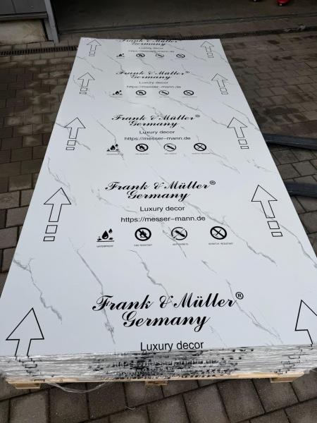 PVC Wand Paneel Wandverkleidung Dekorpaneele Feuchtraumpaneele Duschrückwand Frank & Müller Germany