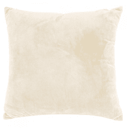 Tiseco-Kissen „Crystal Velvet“ in Elfenbein, 42 x 42 cm