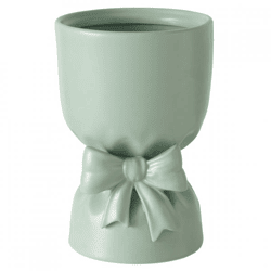 Boltze Vase „Bowy“ aus Porzellan, grün, 21,5 cm