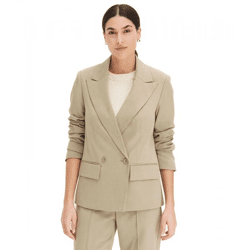 stylischer Damen Ausgeh-Blazer Herbst-Blazer Business-Blazer Baumwoll-Blazer 963735 Khaki