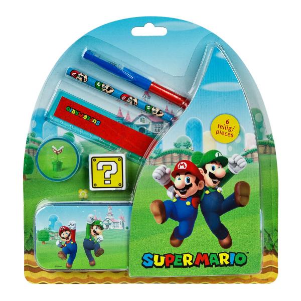Super Mario - Schulset, 6-teilig
