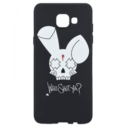 WHO SHOT YA? Bunny Logo Samsung Handyhülle schwarz A5 2016/A510
