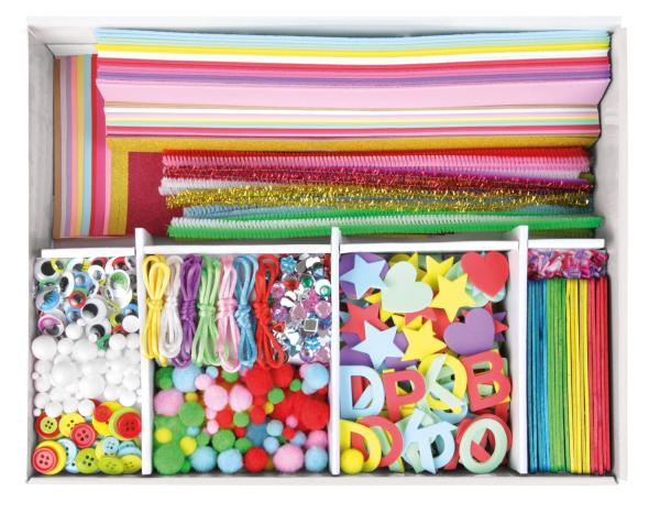 Bastelkoffer Jumbo pink, Faltschachtel