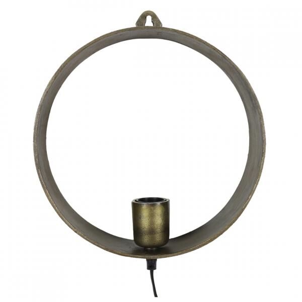 Countryfield Wandleuchte Largo Messing EU-Stecker 29,5 cm