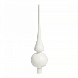 Deco Heitmann Christmas Tree Top, Glass, White, 25 cm
