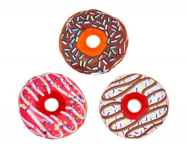 Donut Pl&uuml;schfigur Sortiment - 3-fach sortiert - 17 cm