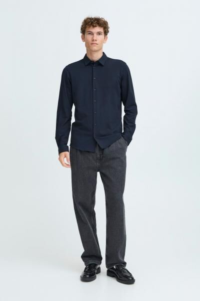 klassisches CASUAL FRIDAY CFFolke LS Herren Business-Hemd mit Knopfleiste Langarmhemd 20505638-194013 Blau