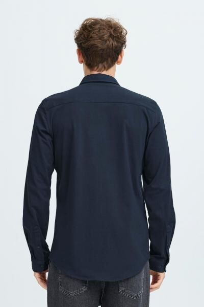 klassisches CASUAL FRIDAY CFFolke LS Herren Business-Hemd mit Knopfleiste Langarmhemd 20505638-194013 Blau