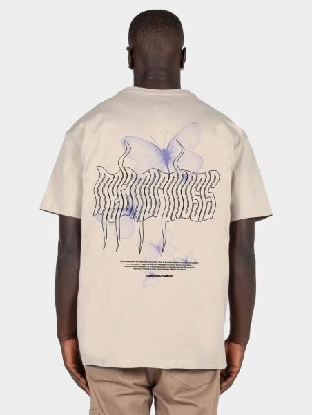 l&auml;ssiges MJ Gonzales Herren T-Shirt Oversize 240 g/m&sup2; mit Baumwolle Beige