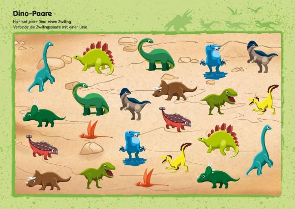 Mein XXL-R&auml;tselblock Dinosaurier