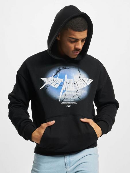 moderner MJ Gonzales Herren Hoodie gro&szlig;e Kapuze Kapuze 460 g/m&sup2; mit Baumwolle Schwarz