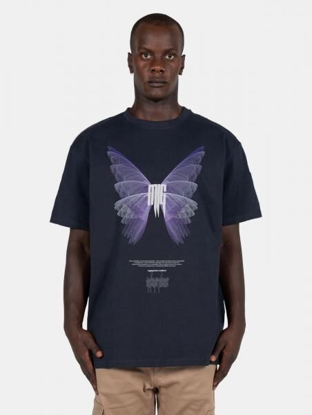 modernes MJ Gonzales Herren T-Shirt Oversize 240 g/m&sup2; mit Baumwolle Navy
