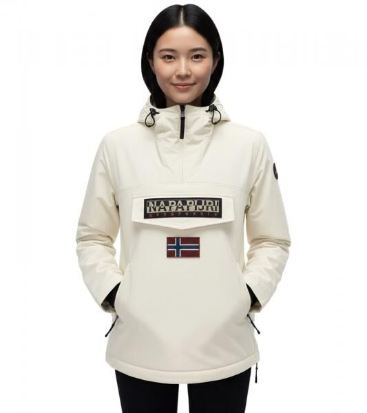 NAPAPIJRI Rainforest Damen &Uuml;bergangs-Jacke mit nachhaltiger Comfortemp-Synthetikf&uuml;llung Windbreaker Wind-Jacke NP0A4GM6N1J1 Beige