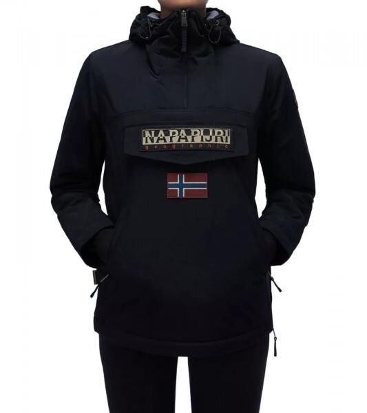 NAPAPIJRI Rainforest Damen &Uuml;bergangs-Jacke mit nachhaltiger Comfortemp-Synthetikf&uuml;llung Windbreaker Wind-Jacke NP0A4GM60411 Schwarz