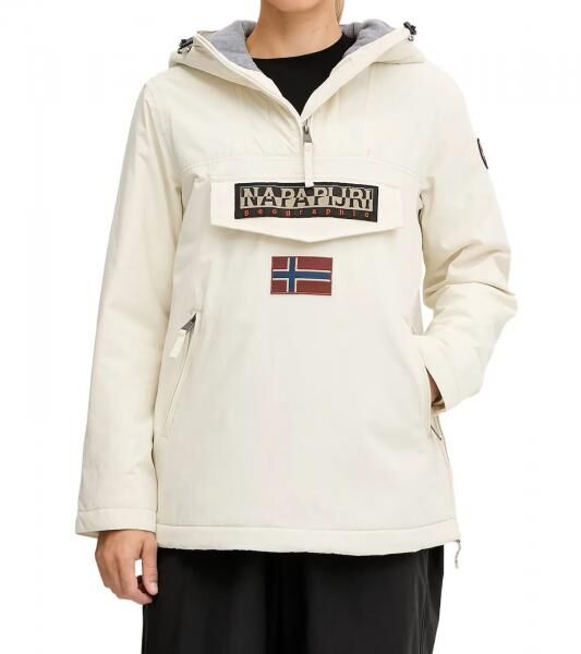 NAPAPIJRI Rainforest Damen &Uuml;bergangs-Jacke mit nachhaltiger Comfortemp-Synthetikf&uuml;llung Windbreaker Wind-Jacke NP0A4GM6N1J1 Beige