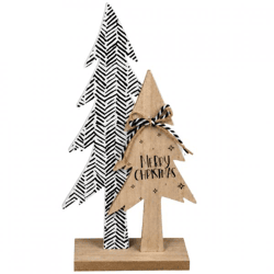 „Out of the Blue“-Weihnachtsbaum mit Schleife, 31 cm