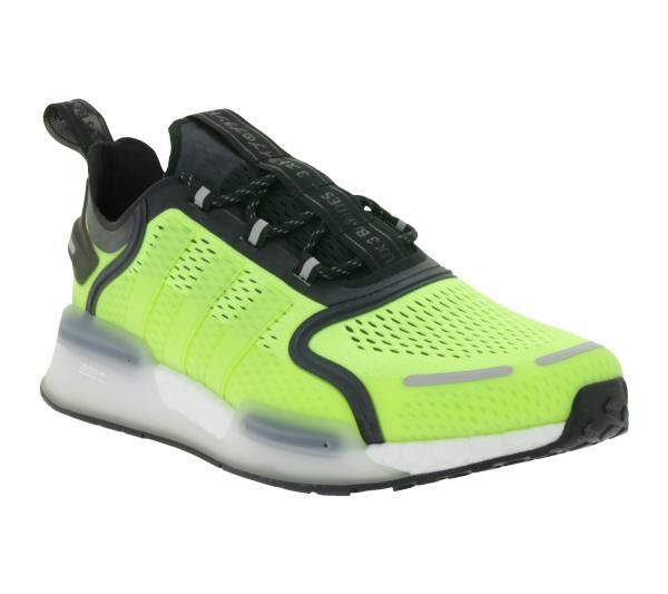 sportliche adidas NMD_V3 Sneaker nachhaltige Lauf-Schuhe f&uuml;r Damen und Herren mit BOOST D&auml;mpfung HQ3969 Gelb/Schwarz
