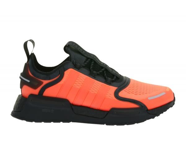 sportliche adidas NMD_V3 Sneaker nachhaltige Lauf-Schuhe f&uuml;r Damen und Herren mit BOOST D&auml;mpfung GX2088 Orange/Schwarz