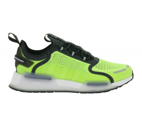 sportliche adidas NMD_V3 Sneaker nachhaltige Lauf-Schuhe f&uuml;r Damen und Herren mit BOOST D&auml;mpfung HQ3969 Gelb/Schwarz