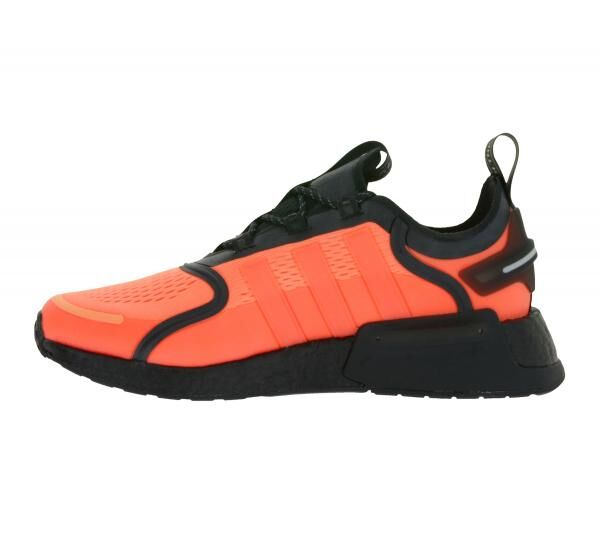 sportliche adidas NMD_V3 Sneaker nachhaltige Lauf-Schuhe f&uuml;r Damen und Herren mit BOOST D&auml;mpfung GX2088 Orange/Schwarz