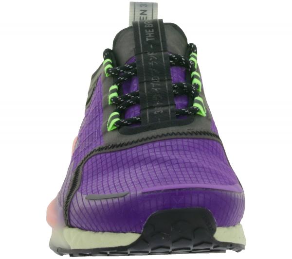 sportliche adidas NMD_V3 Sneaker nachhaltige Lauf-Schuhe f&uuml;r Damen und Herren mit BOOST D&auml;mpfung GW3062 Lila/Schwarz/Gr&uuml;n