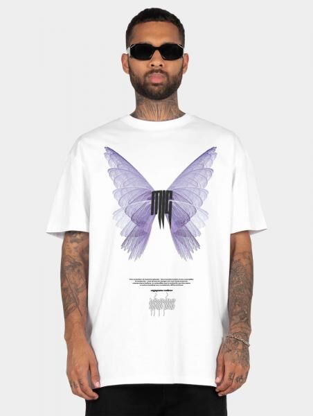 sportliches MJ Gonzales Herren T-Shirt Oversize 240 g/m&sup2; mit Baumwolle Wei&szlig;