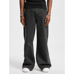 bequeme DEF Herren Jeans Reißverschluss Taschen mit Baumwolle Schwarz
