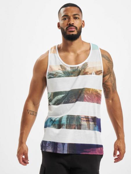 bequemes Just Rhyse Herren T-Shirt Wei&szlig;/Bunt