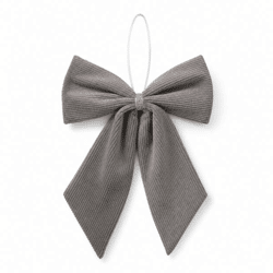 Boltze-Anhänger „Cassie Bow“, grau, 18 cm