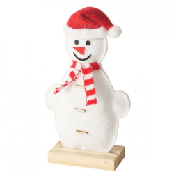 Boltze-Schneemann auf Sockel, 20 cm