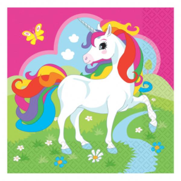 Einhorn - 20 Servietten - 33 x 33 cm