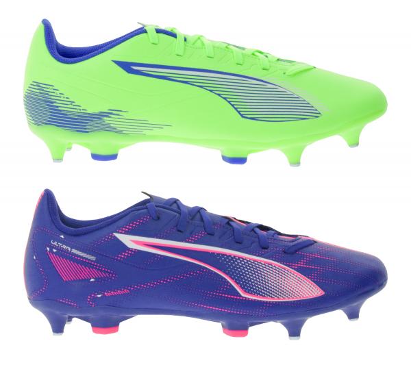 farbenfrohe PUMA ULTRA 5 PLAY MxSG Fußball-Schuhe mit festen Metallstollenspitzen Trainings-Schuhe Sport-Schuhe Schnür-Schuhe Fitness-Zu