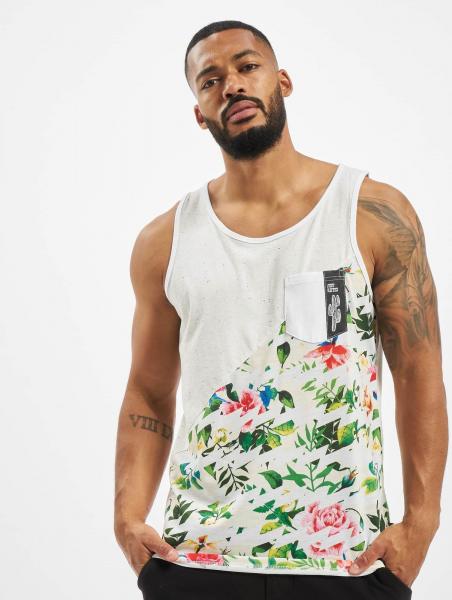 l&auml;ssiges Just Rhyse Herren T-Shirt mit Baumwolle Wei&szlig;