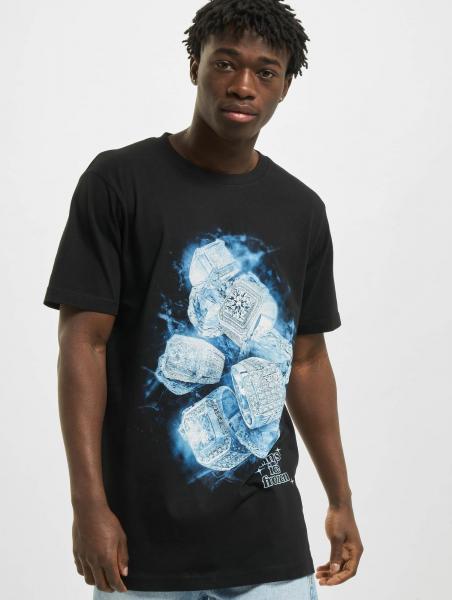 modernes Mister Tee Herren T-Shirt 180 g/m&sup2; mit Baumwolle Schwarz