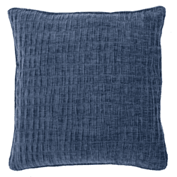 Tiseco Kissen Chenille blau 42 x 42 cm