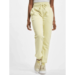 bequeme Urban Classics Damen Hose Kordelzug Taschen 300 g/m² Pastell-Gelb