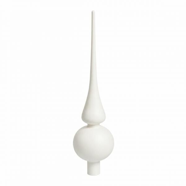 Deco Heitmann Christmas Tree Top, Glass, White, 25 cm