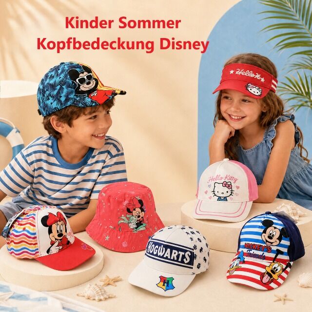 Kinder Sommerkopfbedeckungen Mix Disney