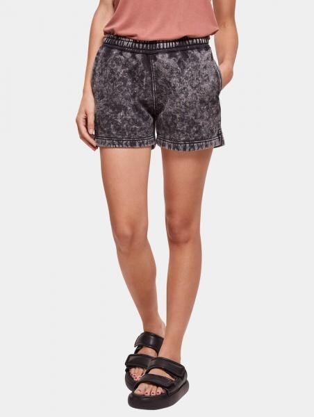leichte Urban Classics Damen Shorts Kordelzug Taschen 360 g/m&sup2; mit Baumwolle Schwarz