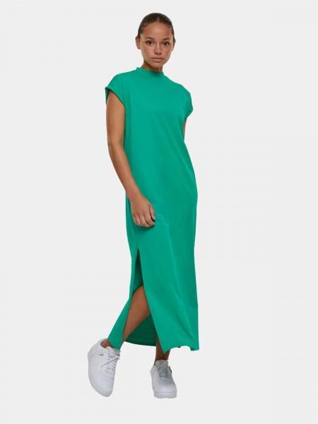 leichtes Urban Classics Damen Kleid 140 g/m&sup2; mit Baumwolle Gr&uuml;n